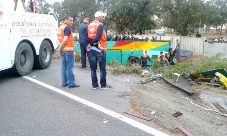 Mohammedia : 4 morts et 34 blessés dans le renversement d'un autocar
